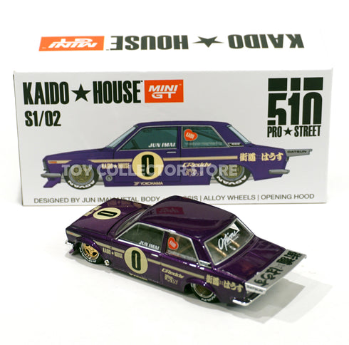Mini GT X Kaido House 1:64 Scale 1971 Datsun 510 OG Purple Diecast KHMG002